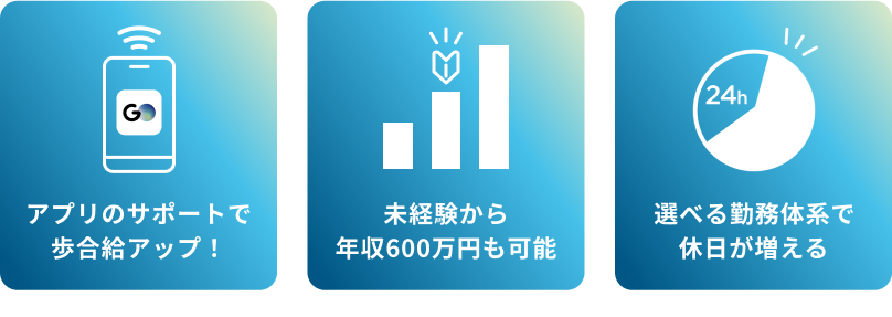 アプリドライバーだからこそしっかり稼げる３つの特徴