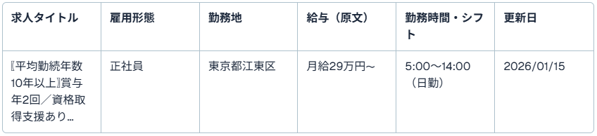 求人一覧（NBSロジソル）